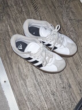 adidas White and Black Low-Top Sneakers